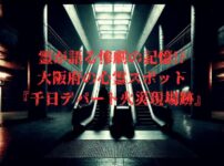 千日デパート火災現場跡のエスカレーターで目撃された黒い人影の画像