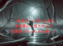 宅部池の水面から現れる白い手のイメージ画像