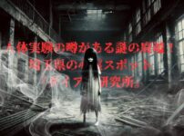 廃墟に出現する少女の幽霊のイメージ画像