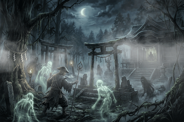 紫金山公園の森で過去にあったという悲劇のイメージ