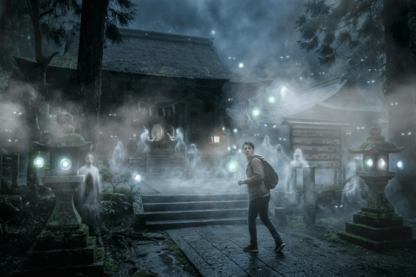 吉志部神社で噂される怪異のイメージ